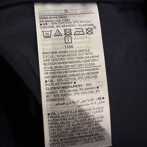 OLD NAVY BLUE WOMENS HIGH RISE PIXIE PANTS SIZE 0 NEW - Picture 7 of 10